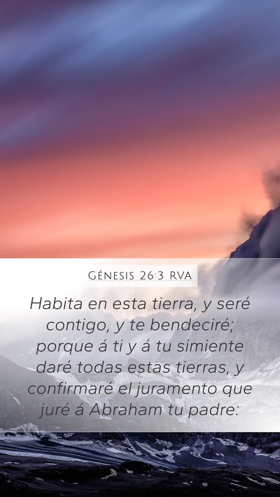 Génesis 26:3 RVA Bible Verse Image
