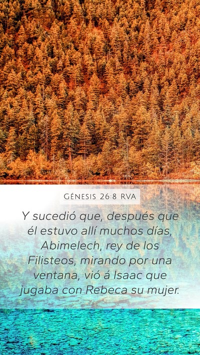 Génesis 26:8 RVA Bible Verse Image