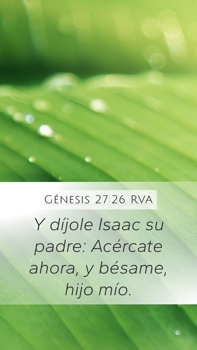 Génesis 27:26 RVA Bible Verse Image