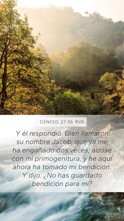 Génesis 27:36 RVA Bible Verse Image