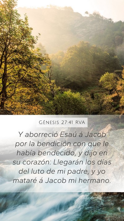 Génesis 27:41 RVA Bible Verse Image
