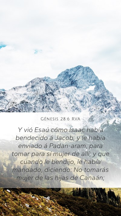 Génesis 28:6 RVA Bible Verse Image