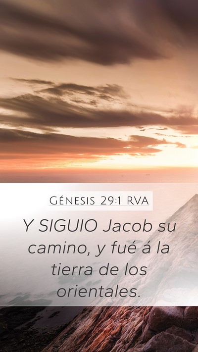 Génesis 29:1 RVA Bible Verse Image