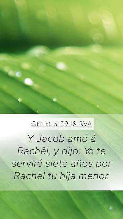 Génesis 29:18 RVA Bible Verse Image