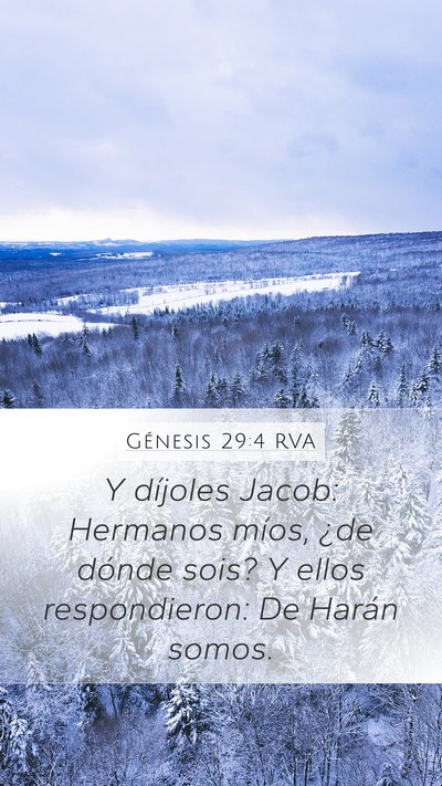 Génesis 29:4 RVA Bible Verse Image