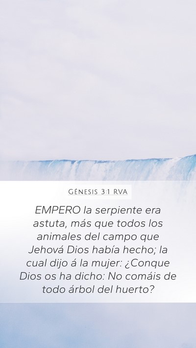 Génesis 3:1 RVA Bible Verse Image