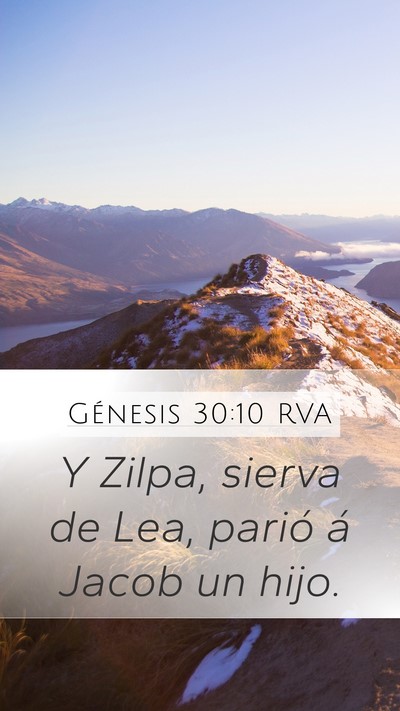 Génesis 30:10 RVA Bible Verse Image