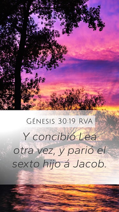 Génesis 30:19 RVA Bible Verse Image