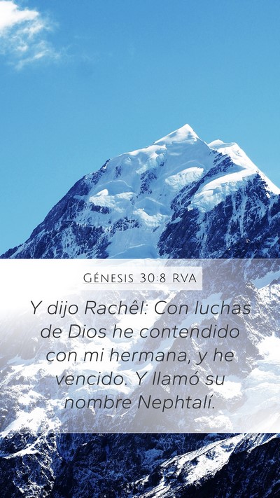 Génesis 30:8 RVA Bible Verse Image