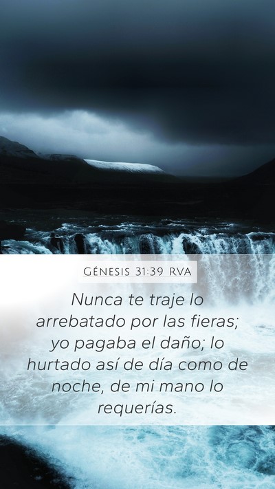 Génesis 31:39 RVA Bible Verse Image