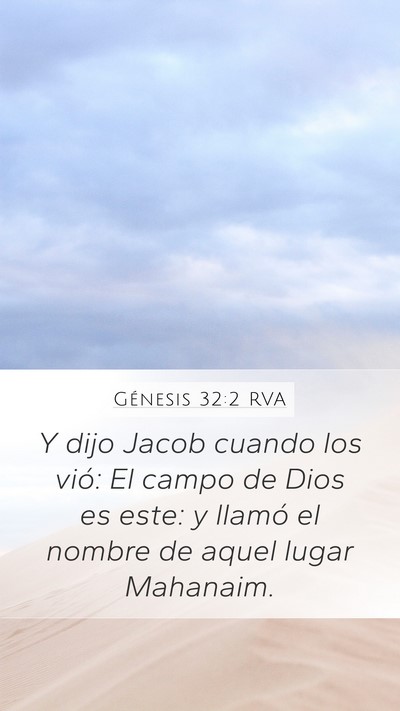 Génesis 32:2 RVA Bible Verse Image