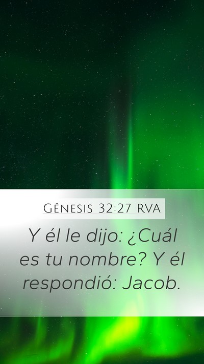 Génesis 32:27 RVA Bible Verse Image