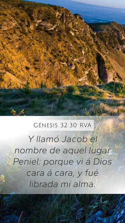 Génesis 32:30 RVA Bible Verse Image