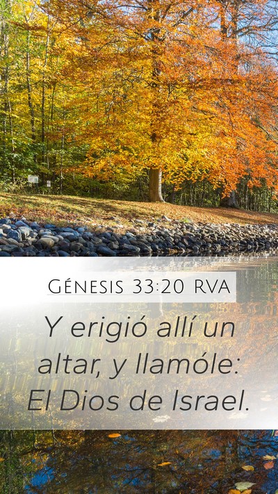 Génesis 33:20 RVA Mobile Phone Wallpaper - Y erigió allí un altar, y llamóle: El Dios de - Mobile Bible Verse Wallpaper