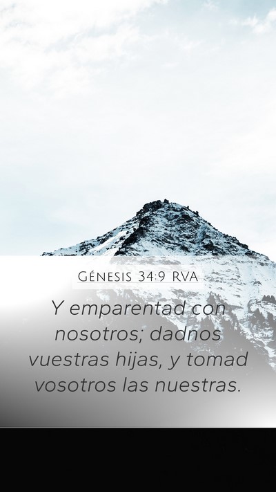 Génesis 34:9 RVA Bible Verse Image