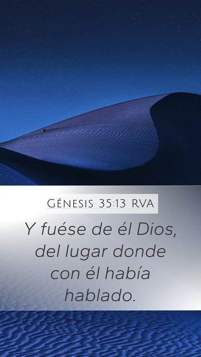 Génesis 35:13 RVA Bible Verse Image