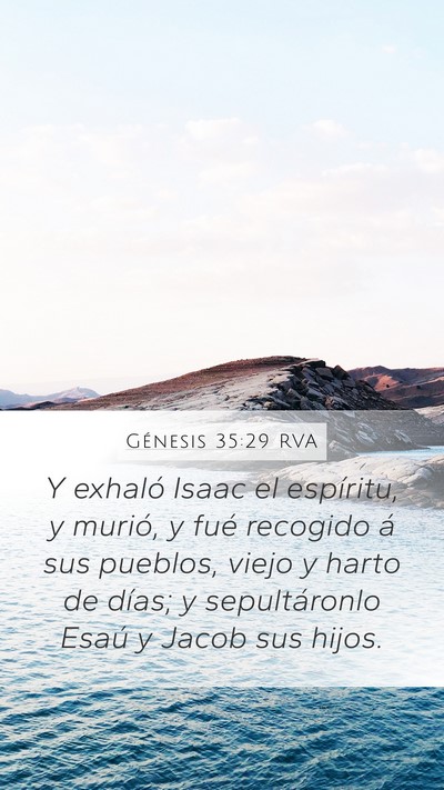 Génesis 35:29 RVA Bible Verse Image