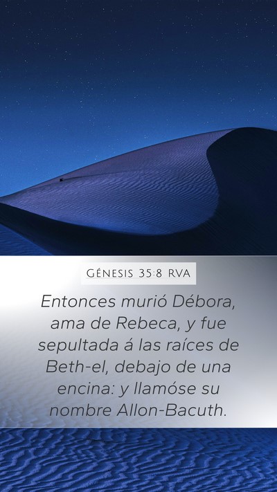 Génesis 35:8 RVA Bible Verse Image