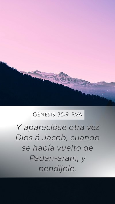 Génesis 35:9 RVA Bible Verse Image