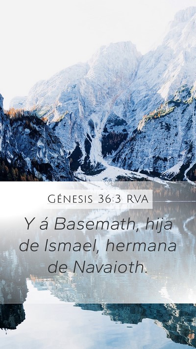 Génesis 36:3 RVA Bible Verse Image
