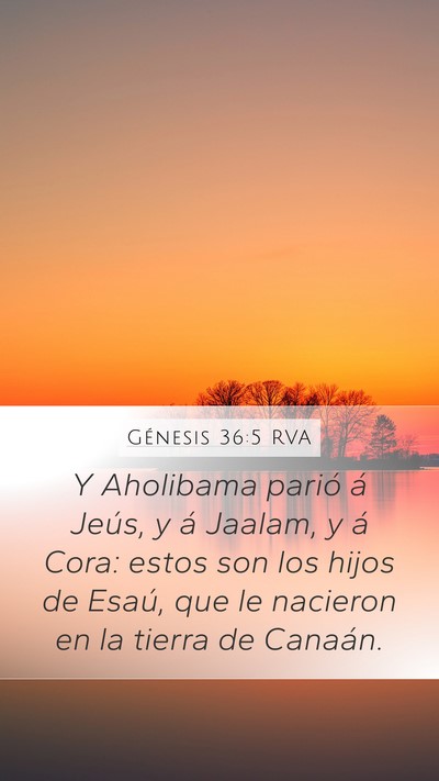Génesis 36:5 RVA Bible Verse Image
