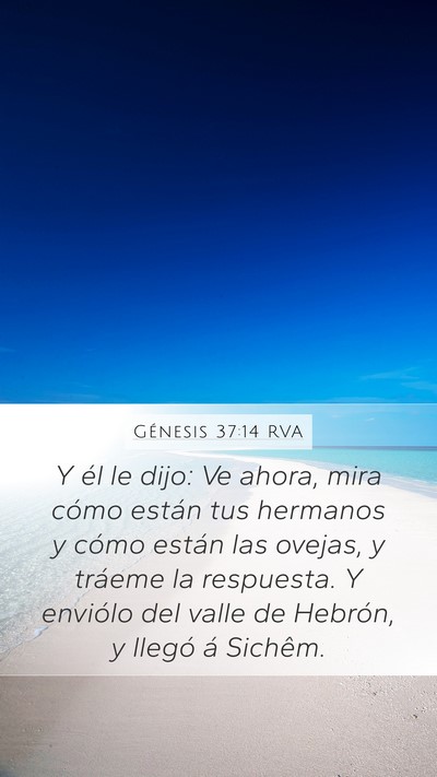 Génesis 37:14 RVA Bible Verse Image