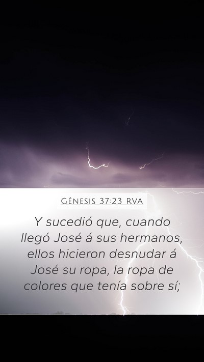 Génesis 37:23 RVA Bible Verse Image