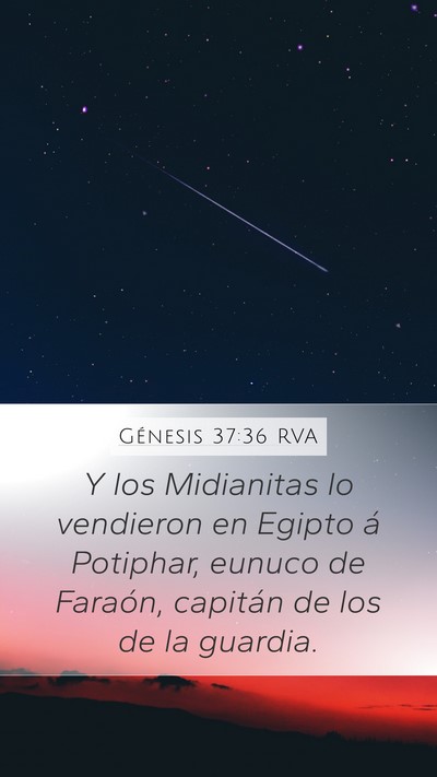 Génesis 37:36 RVA Bible Verse Image