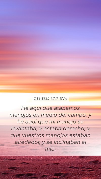 Génesis 37:7 RVA Bible Verse Image