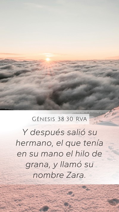 Génesis 38:30 RVA Bible Verse Image