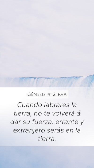 Génesis 4:12 RVA Bible Verse Image
