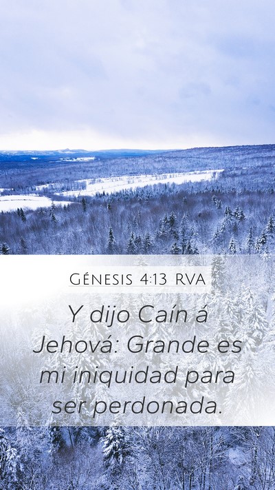 Génesis 4:13 RVA Bible Verse Image