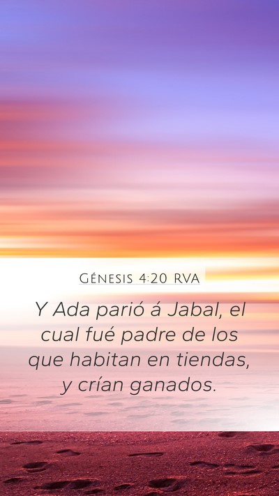 Génesis 4:20 RVA Bible Verse Image