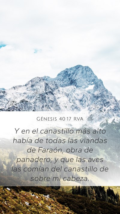 Génesis 40:17 RVA Bible Verse Image