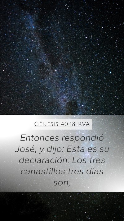 Génesis 40:18 RVA Bible Verse Image