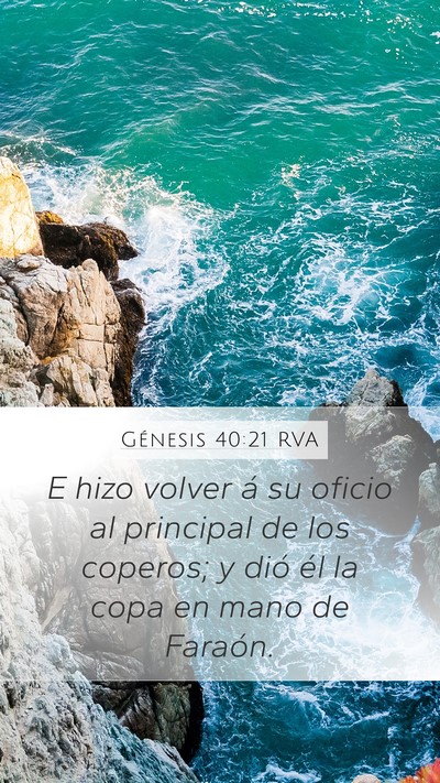 Génesis 40:21 RVA Bible Verse Image