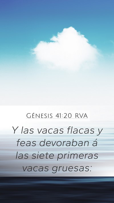 Génesis 41:20 RVA Bible Verse Image