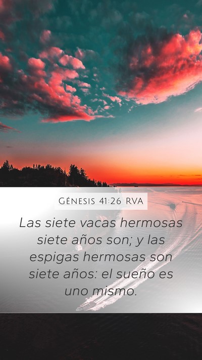 Génesis 41:26 RVA Bible Verse Image