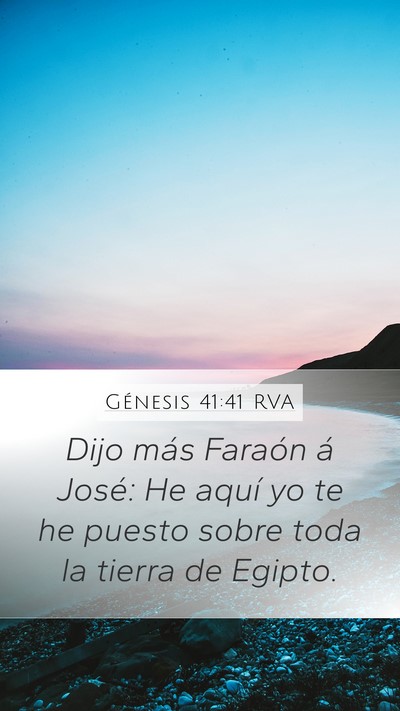 Génesis 41:41 RVA Bible Verse Image