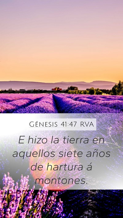 Génesis 41:47 RVA Bible Verse Image