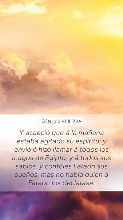 Génesis 41:8 RVA Bible Verse Image