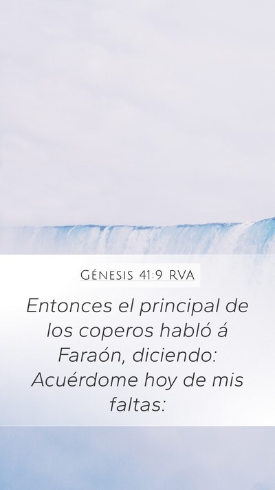 Génesis 41:9 RVA Bible Verse Image