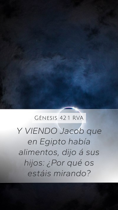 Génesis 42:1 RVA Bible Verse Image