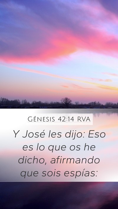 Génesis 42:14 RVA Bible Verse Image