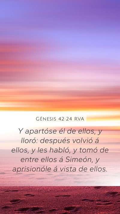 Génesis 42:24 RVA Bible Verse Image