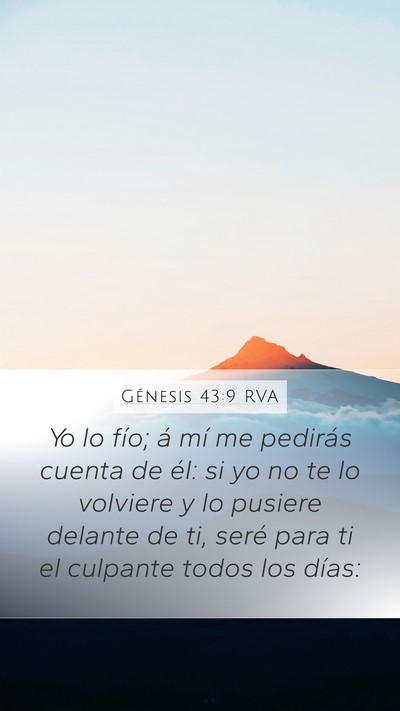 Génesis 43:9 RVA Bible Verse Image
