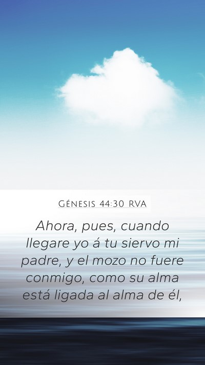 Génesis 44:30 RVA Bible Verse Image