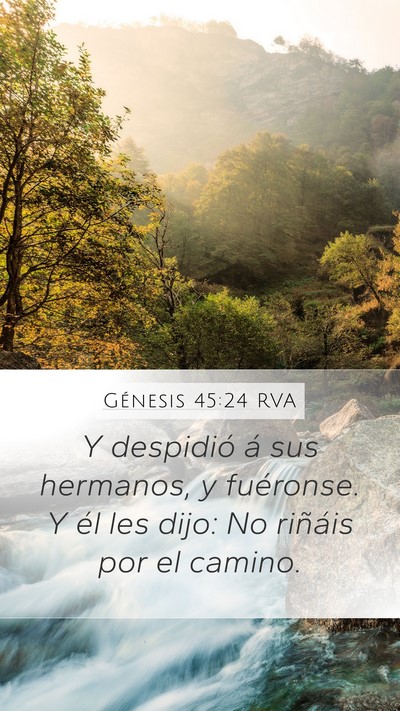 Génesis 45:24 RVA Bible Verse Image