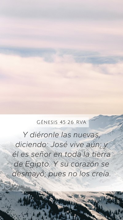 Génesis 45:26 RVA Bible Verse Image