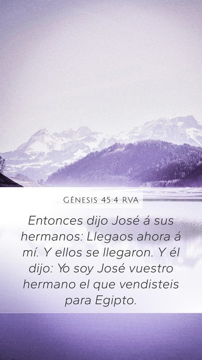 Génesis 45:4 RVA Bible Verse Image